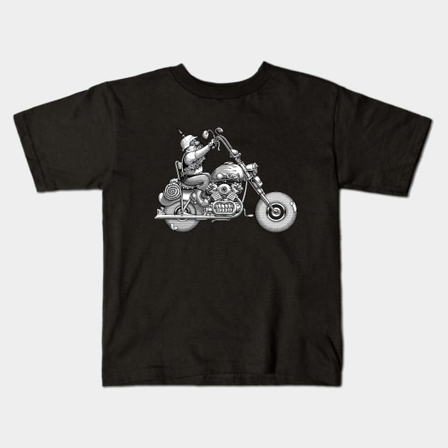 Big F Tire Guy Kids T-Shirt by kbilltv